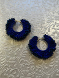 N Macrame hoops - earrings