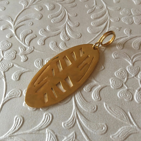 Gold plated pendant